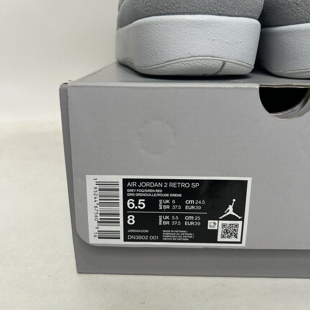 Nike Air Jordan 2 SP x Union “Grey Fog” 2024 - Picture 5 of 6